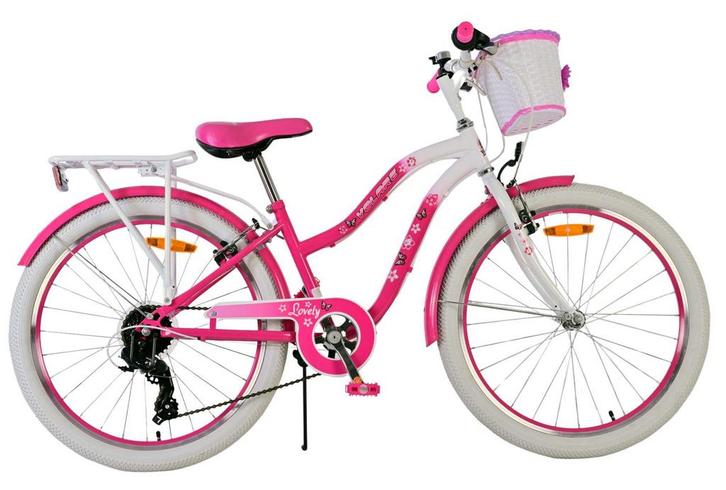Volare Lovely Kinderfiets - Meisjes - 24 inch - Roze - 7, Fietsen en Brommers, Fietsen | Meisjes, 24 inch, Nieuw, Verzenden