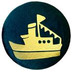 Baretspeld / button met de stoomboot groen, Ophalen of Verzenden, Nieuw