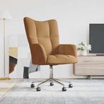 vidaXL Relaxstoel fluweel bruin, Huis en Inrichting, Fauteuils, Verzenden, Nieuw