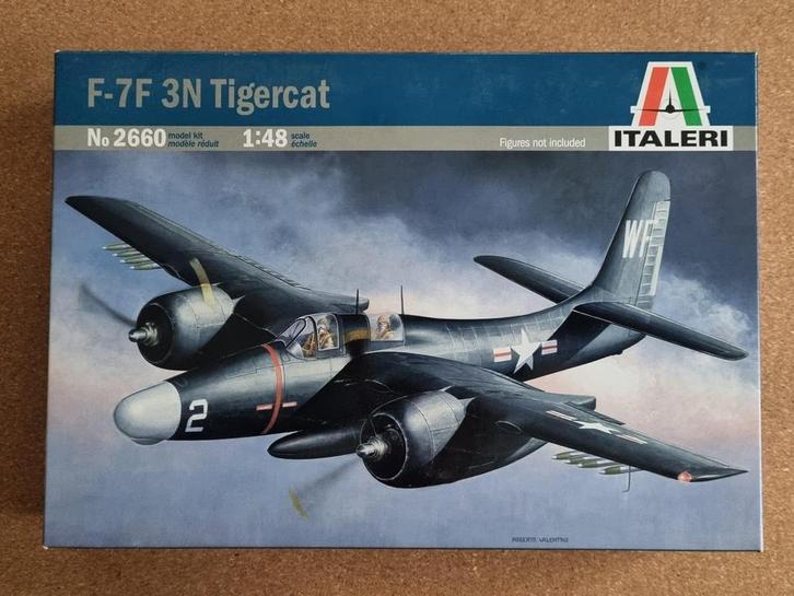Italeri 2660 F-7F 3N Tigercat 1:48, Hobby en Vrije tijd, Modelbouw | Vliegtuigen en Helikopters, Italeri, Verzenden