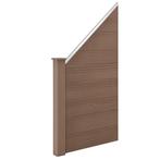 HKC Schuttingpaneel schuin - bruin, Tuin en Terras, Schuttingen, Nieuw, Verzenden