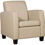 Leren Fauteuil Joy - Toledo Leer Mastic - Poten Hout Bruin, Huis en Inrichting, Fauteuils, Nieuw, Ophalen of Verzenden, 50 tot 75 cm