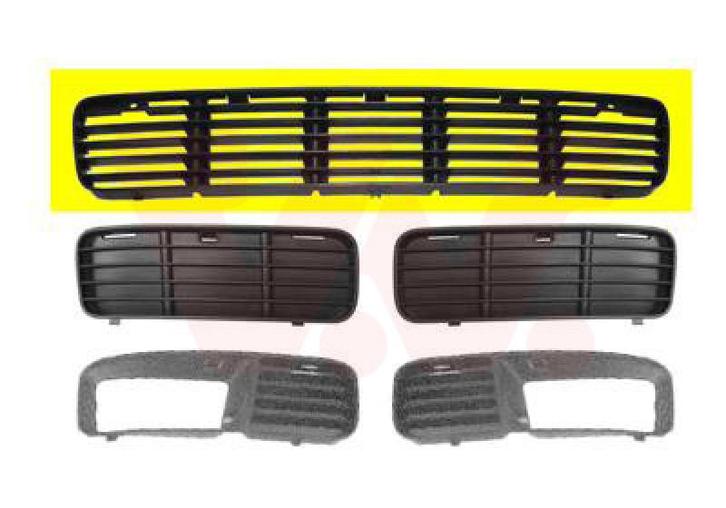 BUMPER GRILL VOOR VW CADDY 1995-2004 6K5853677, Auto-onderdelen, Carrosserie en Plaatwerk, Nieuw, Ophalen of Verzenden