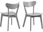 Giga Living Levi - Eetkamerstoel - MDF - Lichtgrijs, Huis en Inrichting, Verzenden, Zo goed als nieuw