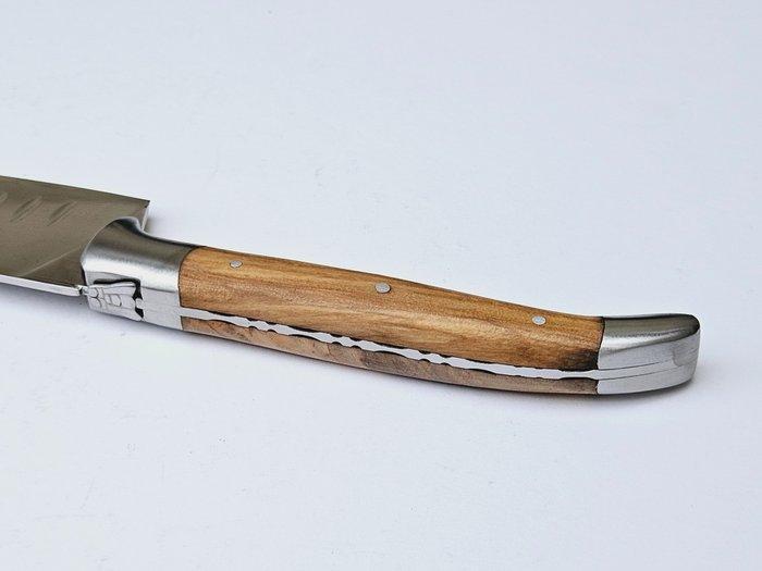 Laguiole - Santoku Knife - with cutting board - Olive Wood -, Antiek en Kunst, Antiek | Keukenbenodigdheden
