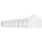 vidaXL Prieel met dak 17,84x4,08x3,22 m polyetheen wit, Verzenden, Nieuw