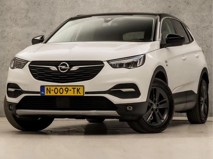 Zakelijke Lease |  Opel Grandland X 1.2 Turbo Sport, Auto's, Opel, Onderhoudsboekje, Lease, Zwart, Handgeschakeld, SUV of Terreinwagen