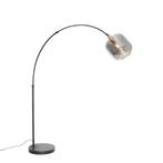 Smart zwart met goud met smoke glas incl. Wifi G95- Zuzanna, Nieuw, Glas, Design, 150 tot 200 cm