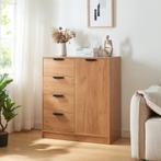 Commode Varkaus ladekast mdf met 4 lades 1 deur 90x80x40 cm, Verzenden, Nieuw