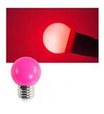E27 Party ledlamp 1,5 watt roze Mini IP65, Verzenden, Nieuw
