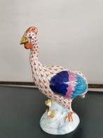 Herend - sculptuur, Fishnet parelhoen - 16 cm - Porselein