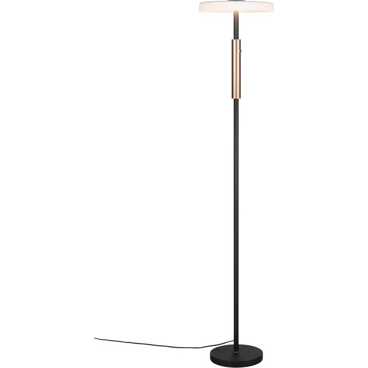 Vloerlamp - Dimbaar - 1-lichts - Chroom, Huis en Inrichting, Lampen | Vloerlampen, Nieuw, Metaal, 100 tot 150 cm, Ophalen of Verzenden