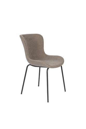 Eetkamerstoel - Adele - Grijs - Rib - House of Rebels, Huis en Inrichting, Stoelen, Verzenden