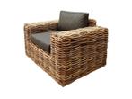 Sabuga lounge tuinstoel naturel rotan, Tuin en Terras, Tuinstoelen, Ophalen of Verzenden, Nieuw