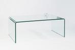 Extravaganter Glas Couchtisch FANTOME 110cm transparent -, Ophalen of Verzenden, Nieuw