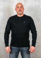-30% Calvin Klein  Calvin Klein Woven label waffle ls tee  m, Kleding | Heren, Truien en Vesten, Verzenden, Nieuw, Zwart