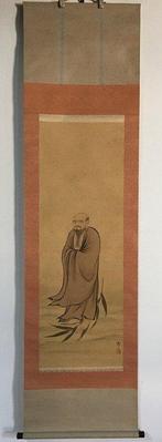 Daruma / Japanese Vintage Hanging Scroll KAKEJIKU / Silk /