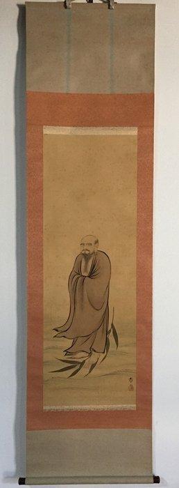 Daruma / Japanese Vintage Hanging Scroll KAKEJIKU / Silk /, Antiek en Kunst, Antiek | Overige Antiek