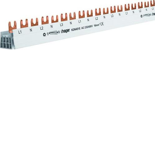 Hager Quickbusbar Kamrail - KDN451E, Doe-het-zelf en Verbouw, Elektra en Kabels, Overige typen, Nieuw, Verzenden