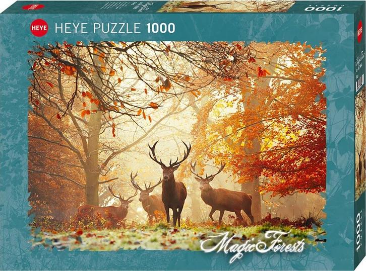 Magic Forest - Stags Puzzel (1000 stukjes) | Heye - Puzzels, Hobby en Vrije tijd, Denksport en Puzzels, Nieuw, Verzenden