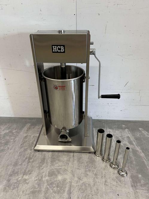 RVS Verticale vulbus stopbus worstvuller 12 liter Horeca, Zakelijke goederen, Horeca | Keukenapparatuur, Nieuw in verpakking, Ophalen of Verzenden