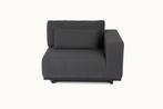 Flow. Lux loungebank sooty - 2-zitselement met armleuning, Ophalen of Verzenden, Nieuw