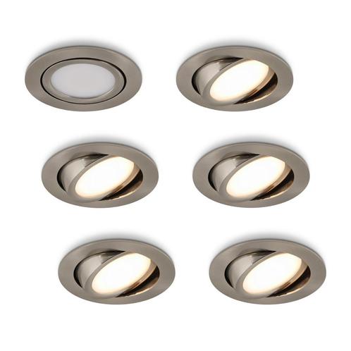 Ledisons LED-inbouwspot Opaco RVS 5W dimbaar IP54, Huis en Inrichting, Lampen | Spots