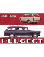 1965 PEUGEOT 404 BREAK BROCHURE NEDERLANDS, Boeken, Auto's | Folders en Tijdschriften, Nieuw, Peugeot, Author