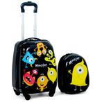 2-Delige Kinderreiskoffer en Rugzak Hardshell Bagage met Tro