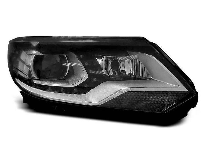 Black LED tube koplamp geschikt voor VW Tiguan, Auto-onderdelen, Verlichting, Nieuw, Volkswagen, Verzenden