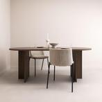 SALE! Ovale Eettafel Noa, 200cm, kleur Bruin Notenhout, Huis en Inrichting, Verzenden, Nieuw, 50 tot 100 cm, Vijf personen of meer
