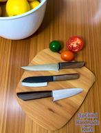 Set of 3, Hand-Forged with Old and Polish Steel, Japanese