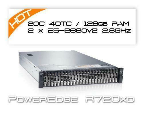 Dell R720XD 2x E5-2680v2 2,8Ghz 10Core/128GB RAM/H710 server, Computers en Software, Servers, Refurbished, 2 tot 3 Ghz, Hot swappable onderdelen