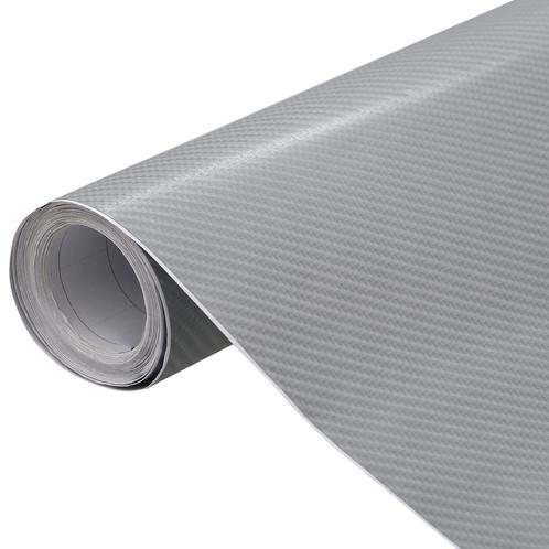 vidaXL Autofolie 4D 100x150 cm zilverkleurig, Auto diversen, Tuning en Styling, Verzenden