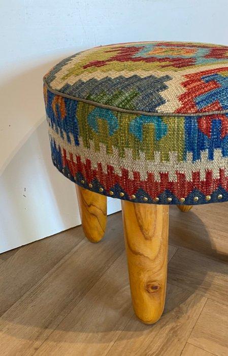 Poef - Hout, Wol, Antiek en Kunst, Curiosa en Brocante