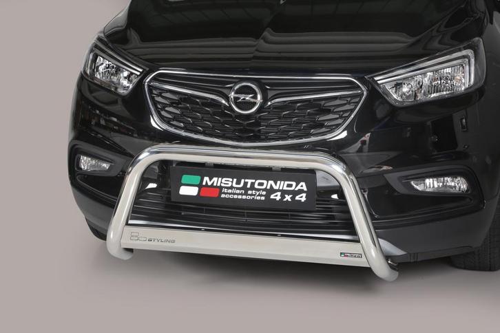 Pushbar | Opel | Mokka X 16- 5d suv. | rvs zilver Medium Bar, Auto diversen, Tuning en Styling, Verzenden