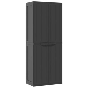 Tuinkast 65x37cm Zwart - Tweedekansje - OP=OP beschikbaar voor biedingen