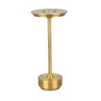 Tafellamp oplaadbaar | Terraslamp | Gold | 2,5W | Camelia, Huis en Inrichting, Ophalen of Verzenden, Nieuw, Metaal, Modern