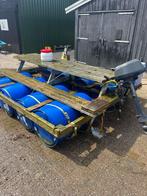 Unieke varende tuintafel – dé eyecatcher op het water!, Watersport en Boten, Motorboten en Motorjachten, Ophalen, Gebruikt, Hout