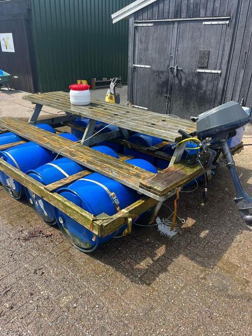 Unieke varende tuintafel – dé eyecatcher op het water!, Watersport en Boten, Motorboten en Motorjachten, Tot 6 meter, Gebruikt