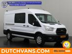 Ford Transit 2.0TDCi Dubbele-cabine 2021 L3 H2 Diesel, Auto's, Bestelauto's, Euro 6, Wit, Nieuw, Ford