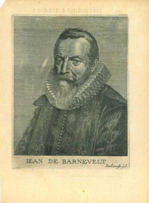 Portrait of Johan van Oldenbarnevelt, Antiek en Kunst, Kunst | Etsen en Gravures