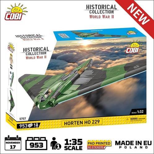 COBI 5757 Horten HO229 (Leger bouwsets, Modelbouwsets), Kinderen en Baby's, Speelgoed | Bouwstenen, Nieuw, Verzenden