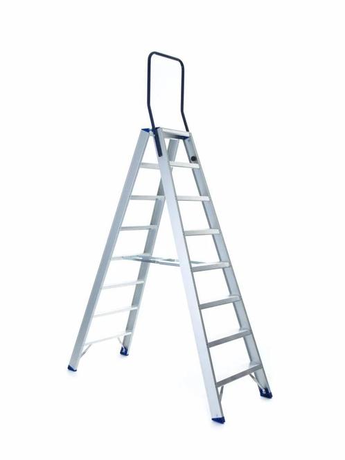 Eurostairs Dubbel Oploopbare Trap - 2 t/m 12 Treden, Doe-het-zelf en Verbouw, Ladders en Trappen, Nieuw, Verzenden