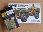 Tamiya 35219 Jeep Willys MB 1:35 + Aber PE set, Hobby en Vrije tijd, Verzenden, Nieuw, Tamiya