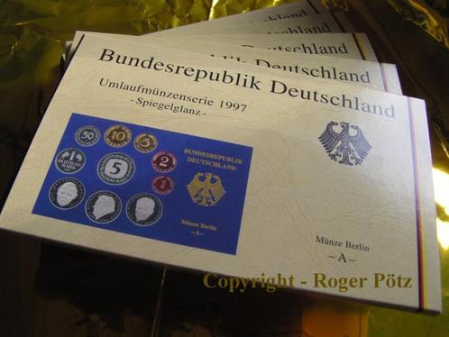 63,40 Dm Kursmuntset Brd 1997 komplett A,d,f,g,j in Pp, Postzegels en Munten, Munten | Europa | Niet-Euromunten, Verzenden