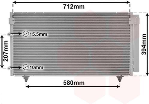 LUCHTCONDENSATOR VOOR TOYOTA AVENSIS VERSO 2001-2010, Auto-onderdelen, Airco en Verwarming, Nieuw, Ophalen of Verzenden
