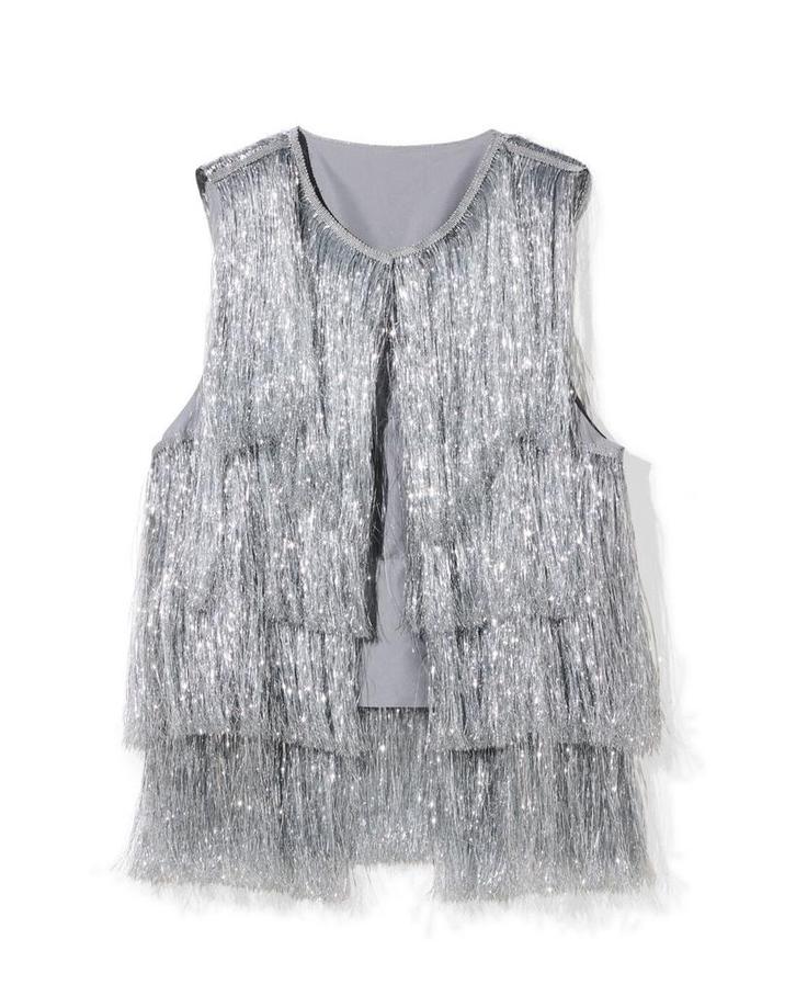 HEMA Gilet one size zilver, Kinderen en Baby's, Carnavalskleding en Verkleedspullen, Nieuw, Verzenden