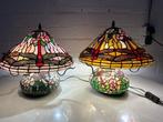 Tafellamp (2) - Glas-in-lood - Tiffany stijl, Antiek en Kunst