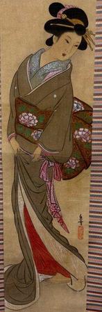 A beautiful Geisha - Onbekende kunstenaar - Japan (Zonder, Antiek en Kunst